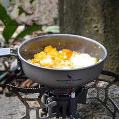 Titanium Frying Camping Plate Ultralight Outdoor EDC Cookware Skillet Griddle 07FC0E-D4 - KOEEK
