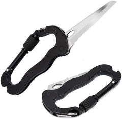 EDC Multi-Tool Carabiner Keychain Screwdriver Key Holder Outdoor Camping Hunting 07FC0E-D4 - KOEEK