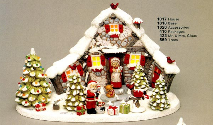 Riverview Christmas Village W/ Light Kit ceramic bisque to paint RIVERVIEW - KOEEK