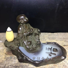 Incense Burner Retro Backflow Incense Holder Zen Tea Art Aromatherapy Decor 07FC0E-D4 - KOEEK