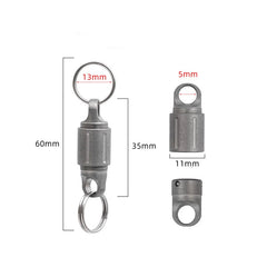 EDC 360 Degree Rotating Titanium Gimbal Keychain Car Keychains with Key Ring Hot 07FC0E-D4 - KOEEK