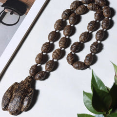 10mm Vietnam Nha Trang Black Kyara Agarwood Bead Necklace Prayer Beads Car Hang 07FC0E-D4 - KOEEK