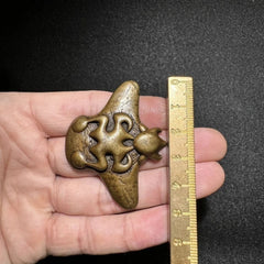 Tibetan Brass Garuda Gold Wing Pendant Amulet Toujia Guardian Bird Necklace 07FC0E-D4 - KOEEK