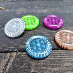 Amber PEI Material Fidget Slider Coin Adult EDC Sensory Toy Autism Anti Stress 07FC0E-D4 - KOEEK