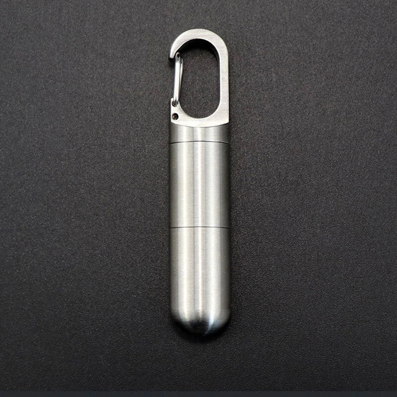 Outdoor Multilayer Waterproof Pill Case Key Chain Capsule Seal Container Box EDC 07FC0E-D4 - KOEEK