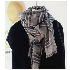 Mens Scotland Plaid Soft Cotton Scarf Casual Fashion Neckerchief Shawl Bandana 07FC0E-D4 - KOEEK
