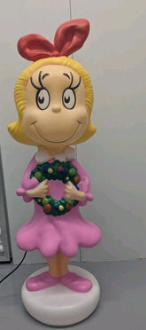 Cindy Lou Who Dr. Seuss The Grinch 24" Blow Mold Lighted Yard Decor GEMMY GEMMY - KOEEK