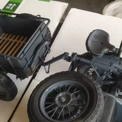 GO-TRUCK 1/6 R75 Tricycle Motorcycle Tow truck Model For 12'' Grey Metal Model GO-TRUCK - KOEEK