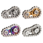 Bike Chain Gear Fidget Spinner Gyro Stainless Steel Sprocket Decompress Toy Gift 07FC0E-D4 - KOEEK