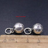 2pcs 925 Sterling Silver Small Bell Pendant 17m L Wholesale Make a sound 07FC0E-D4 - KOEEK