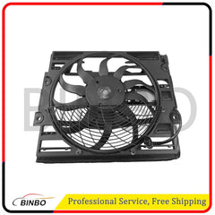 Radiator Condenser Cooling Fan Assembly for BMW 740i 740iL 750iL Z8 64546921383 07FC0E-D4 - KOEEK