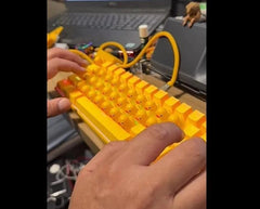 Cute Yellow Duck Mechanical Keyboard Press Crow USB Interface Keyboard Gifts 07FC0E-D4 - KOEEK