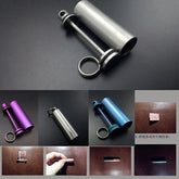 Titanium Alloy Waterproof Case Container Medicine Box Storage Pendant EDC Tools 07FC0E-D4 - KOEEK