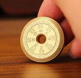 Solid Brass Fidget Slider Clicker Coin Tai Chi Haptic for Adult EDC Lucky Toys 07FC0E-D4 - KOEEK
