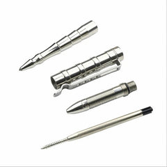 Hot Practical Stainless Steel Ball Pen Signature Tactical Pens G2 Refills EDC 07FC0E-D4 - KOEEK