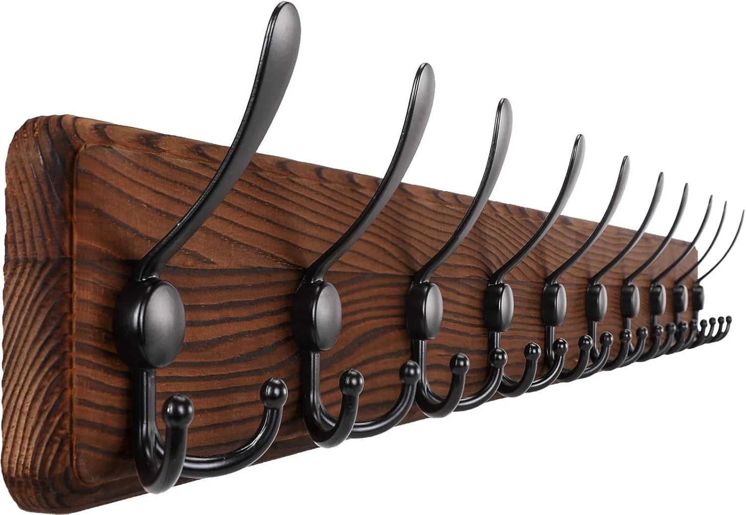 Rustic style 38.6-inch large coat rack wall-mounted 07FC0E-D4 - KOEEK