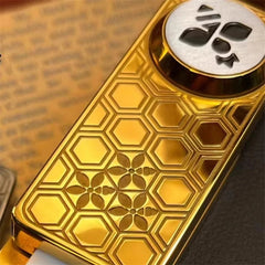 EDC Fidget Slider Bee with Crown Stainless Steel Mechanical Push Fidget Toy Gift 07FC0E-D4 - KOEEK