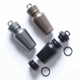 CNC Aluminium Alloy Outdoor Survival Waterproof Box Travel EDC Keychain Tank 07FC0E-D4 - KOEEK