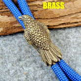 Brass Eagle Lanyard Bead Knife Paracord Beads Zipper Pull Beads Bracelet Beads 07FC0E-D4 - KOEEK