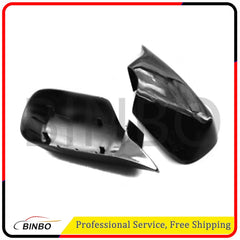 1 Pair Black Door Side Mirror Cover Caps for BMW E46 325i 330i 330xi 1998-2005 07FC0E-D4 - KOEEK