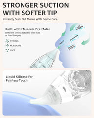 Baby Nasal Aspirator, Baby Nasal Aspirator with 3 Soft Silicone Tips 07FC0E-D4 - KOEEK