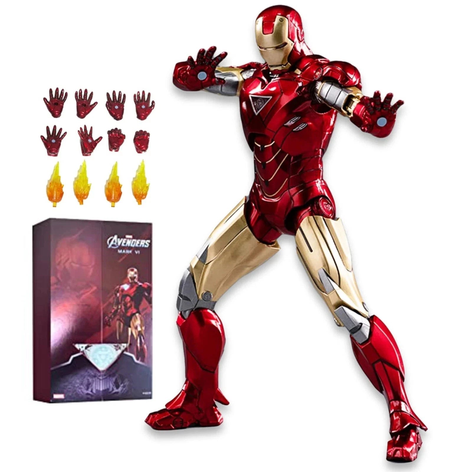 ZD Toys Marvel Iron Man Mark VI MK6 1/10 Scale 7" Collectible Figure MARVEL - KOEEK