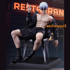 1/6 Jujutsu Kaisen Gojo Satoru Figure Gk Statue Collectible Model W/two Heads 07FC0E-D4 - KOEEK