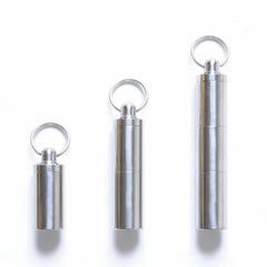 Titanium CNC Waterproof Container Storage Pill Case Medicine Bottle EDC Tool 07FC0E-D4 - KOEEK