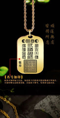 33mm*50mm Taoist Three Pure Ones Pendant Necklace Tag Car Hanging Amulet Unisex 07FC0E-D4 - KOEEK