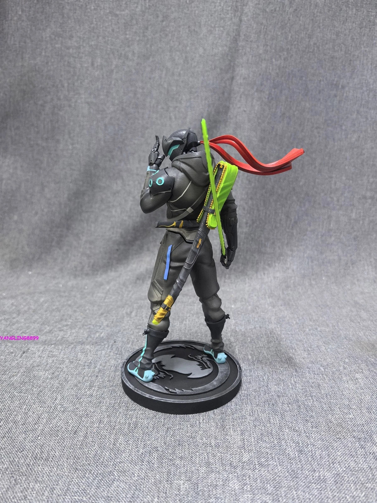 Overwatch Genji Handmade Resin Figure Model Collect w/ Base Fans Toy Gift 20cm 07FC0E-D4 - KOEEK
