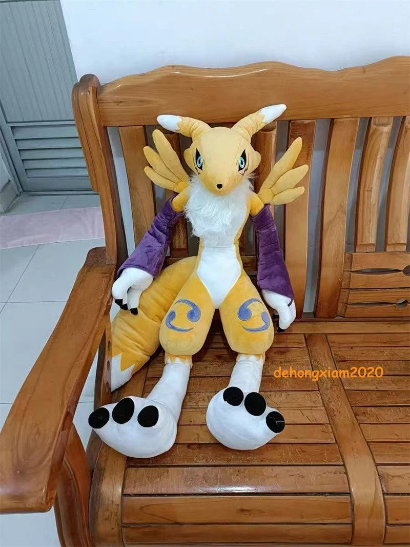 Digimon Adventure Renamon 80cm Cartoon Pillow Plush Doll Stuffed Toy Collection 07FC0E-D4 - KOEEK