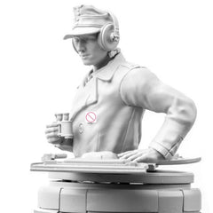 1/16 Resin Figure Model Kit WWII German Tank Commander Unassembled Unpainted 07FC0E-D4 - KOEEK