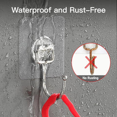 Large Adhesive Hooks for Hanging Heavy-Duty 44Ib(Max) 20 Packs, Wall Hangers 07FC0E-D4 - KOEEK