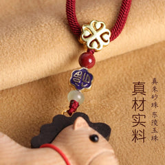 Cute Zodiac Horse Car Hanging Ornament Rearview Mirror Decor Unisex 07FC0E-D4 - KOEEK
