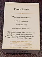 2006 Hallmark Frosty Friends 1980 Repaint Limited Quantity Ornament Debut Ice HALLMARK - KOEEK