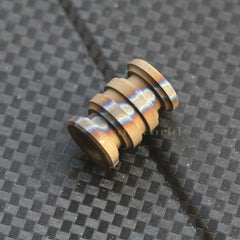 Hot Titanium Alloy Flame Knife Lanyard Bead Parachute Cord EDC DIY Pendant Bead 07FC0E-D4 - KOEEK