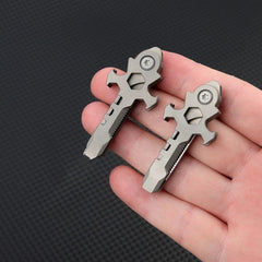 Titanium alloy EDC 7in1 Mechanical Cross Multi-functional Survival Tools 07FC0E-D4 - KOEEK