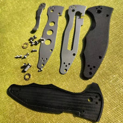 1 Set G10 Handle Scales+N690 Stainless Steel Blade for Spyderco Yojimbo 07FC0E-D4 - KOEEK