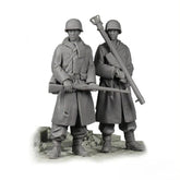 1/35 Resin Model Kit US Soldiers Anti-tank Team 2 Figures Unassembled Unpainted 07FC0E-D4 - KOEEK