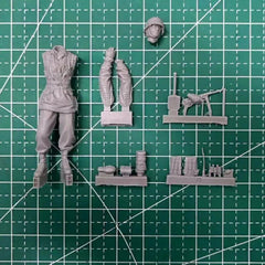 1/35 Resin Figure Model Kit WWII Waffen SS Soldier Unassembled Unpainted 07FC0E-D4 - KOEEK