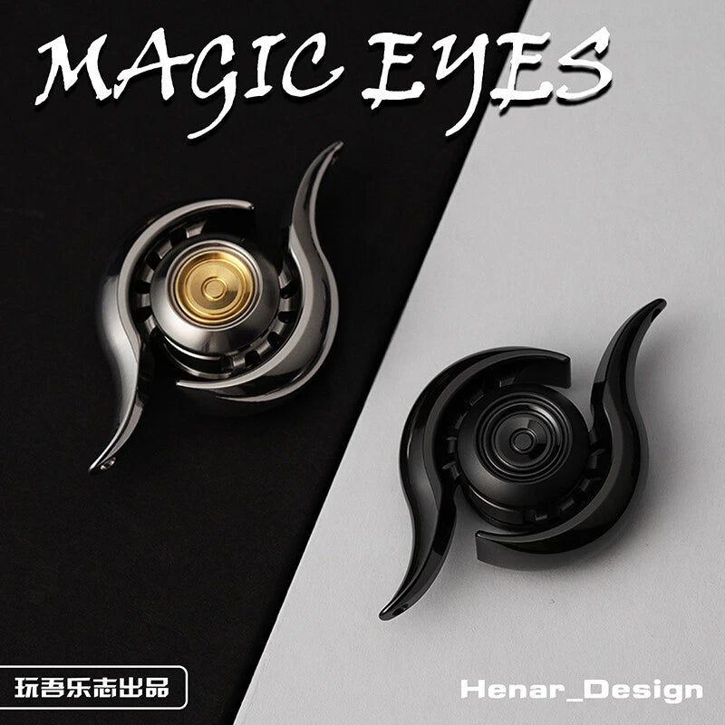 EDC Magic Eye Fidget Spinner Metal Toy Stress Relief Necklace Gift Spinning Tops 07FC0E-D4 - KOEEK