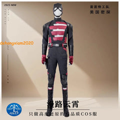 Thunderbolts* U.S.Agent John F. Walker Men Cosplay Costume Top Pants Mask Outfit 07FC0E-D4 - KOEEK