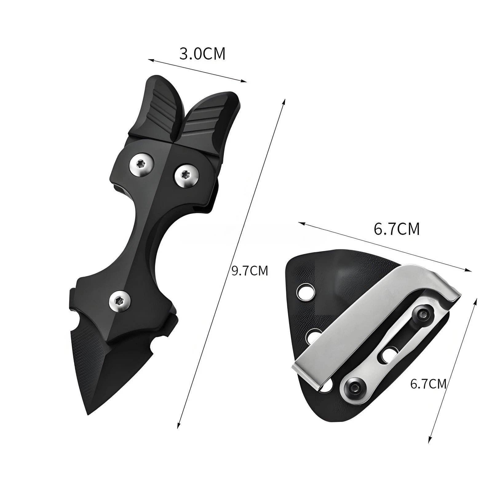 Titanium Alloy Multi-tool Toys EDC Pry Bar With Sheath Outdoor Camping Gear Gift 07FC0E-D4 - KOEEK
