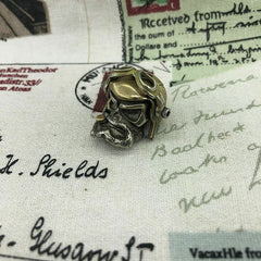 EDC Brass Pilot Skull Knife Umbrella Rope Parachute Cord Lanyard Tool Pendant 07FC0E-D4 - KOEEK