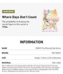 Authentic DIMOO The Missing Day Series Blind Box Figures Toys Gift 07FC0E-D4 - KOEEK