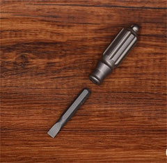 Mini Titanium EDC S2 Steel Screwdriver Portable Outdoor pocket Multi Tools 07FC0E-D4 - KOEEK
