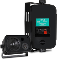 Wired Outdoor Speaker System (Pair), Marine Grade 2-way 300W Peak Power 07FC0E-D4 - KOEEK