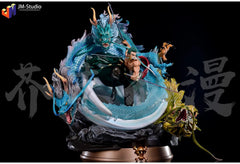 Roronoa Zoro JK Statue w/ 2 Heads Collectible Anime Action Figure 50cm PVC Model 07FC0E-D4 - KOEEK