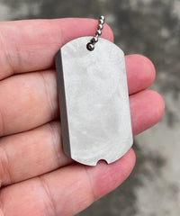 Titanium Alloy Dog Tag Pendant Necklace Pet Dog Identity Card Necklace 07FC0E-D4 - KOEEK