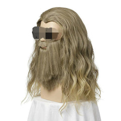 Avengers 4 Endgame Fat Thor Cosplay Wig Beard Curl Halloween Party Old Man Wig 07FC0E-D4 - KOEEK